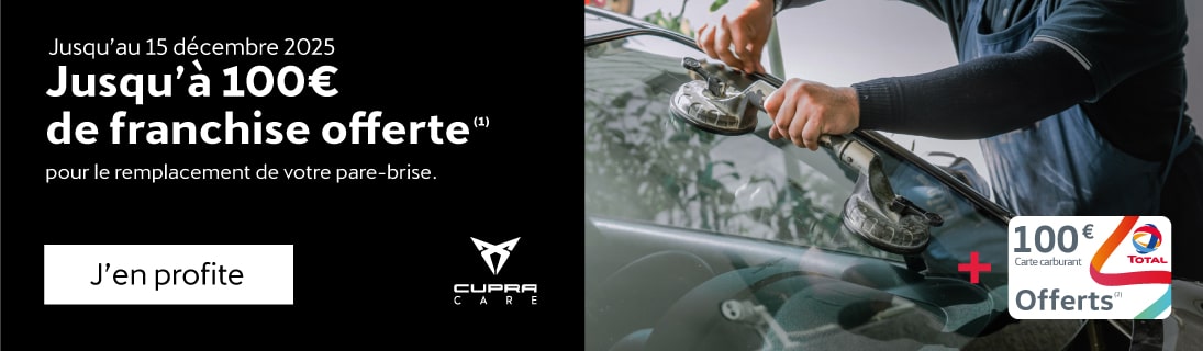 Carte carburant offerte pour tout changement de pare-brise